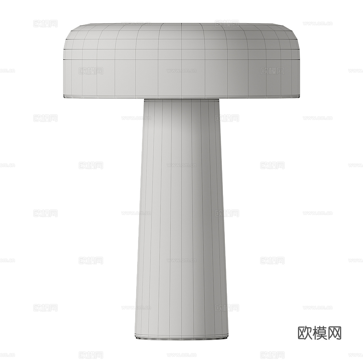 现代奶油风装饰台灯3d模型