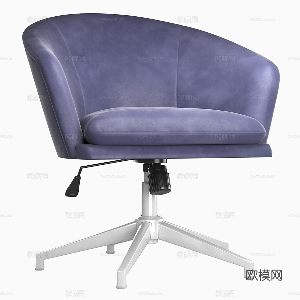 现代意式办公椅 书椅 转椅3d模型