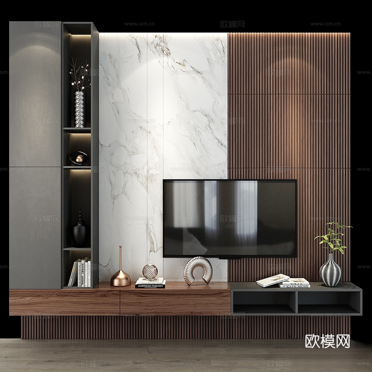 电视架 02393d模型