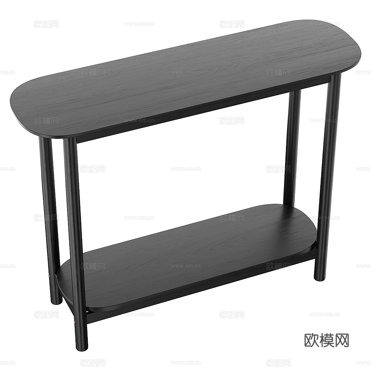 新中式实木端景台 玄关桌3d模型