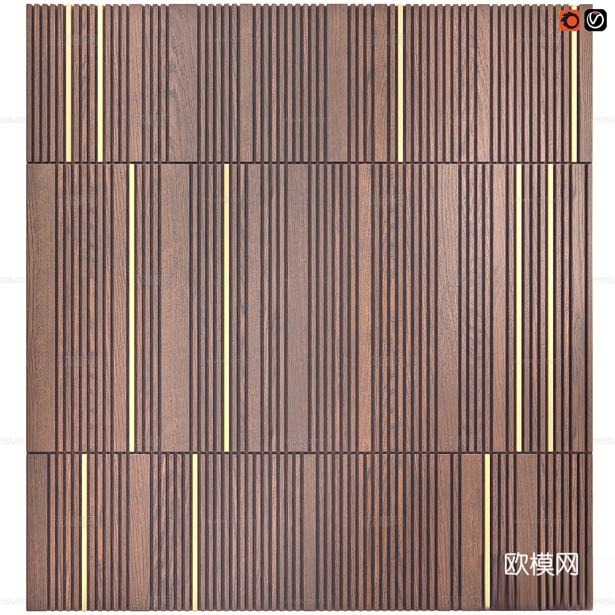 装饰木板 323d模型