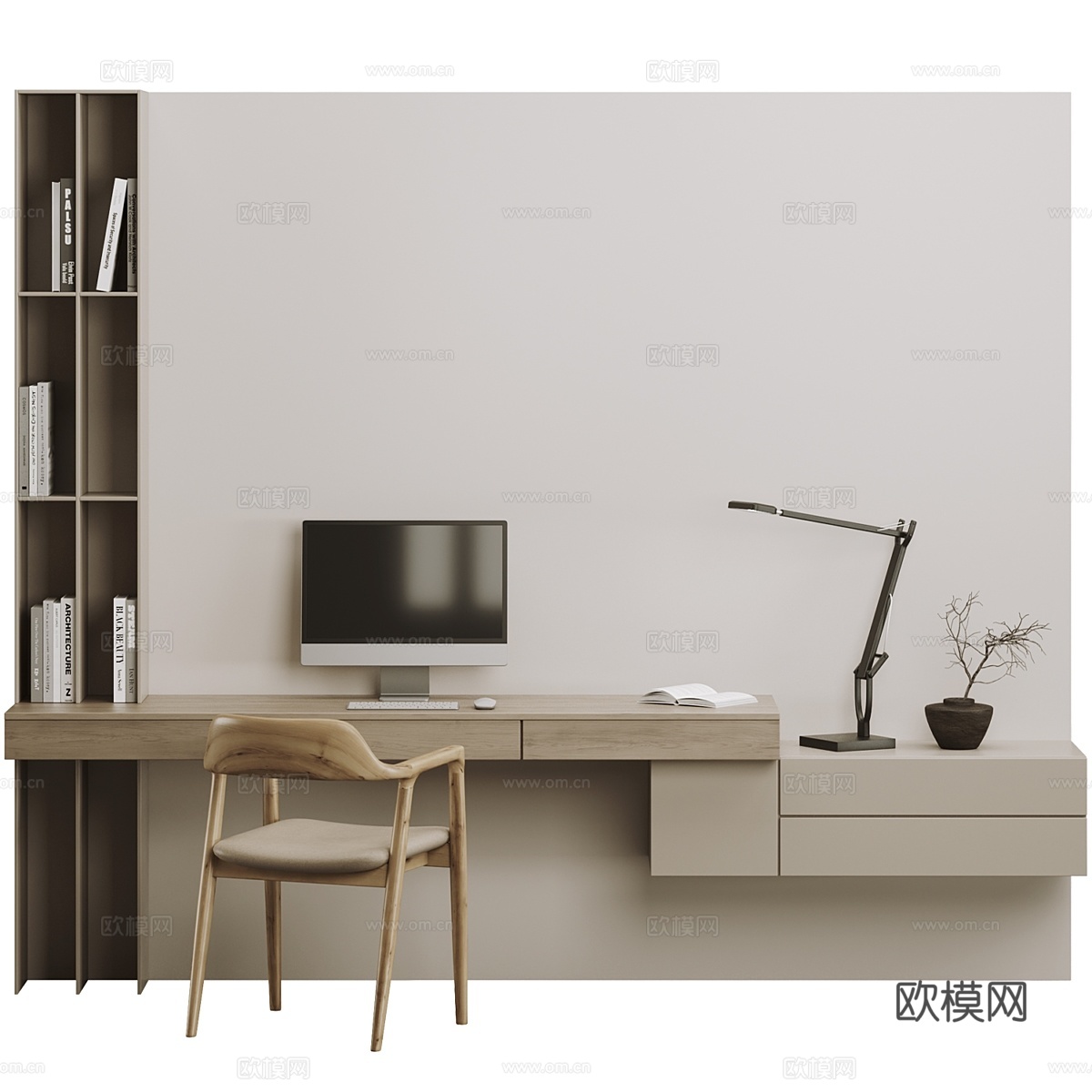 办公套装 073d模型