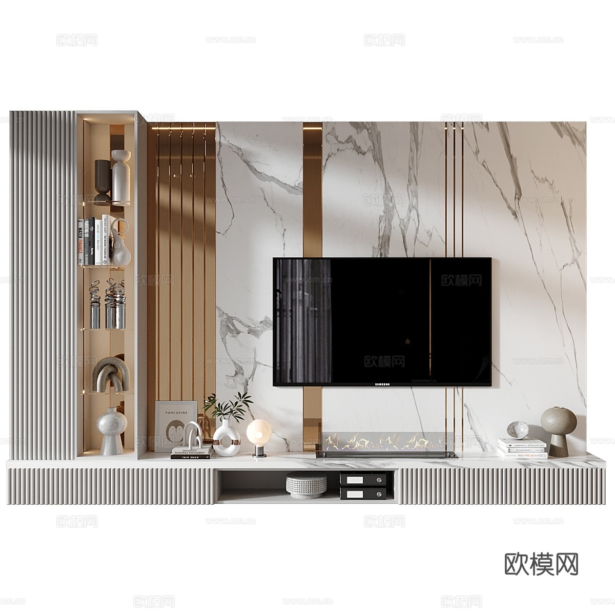 电视架 07973d模型