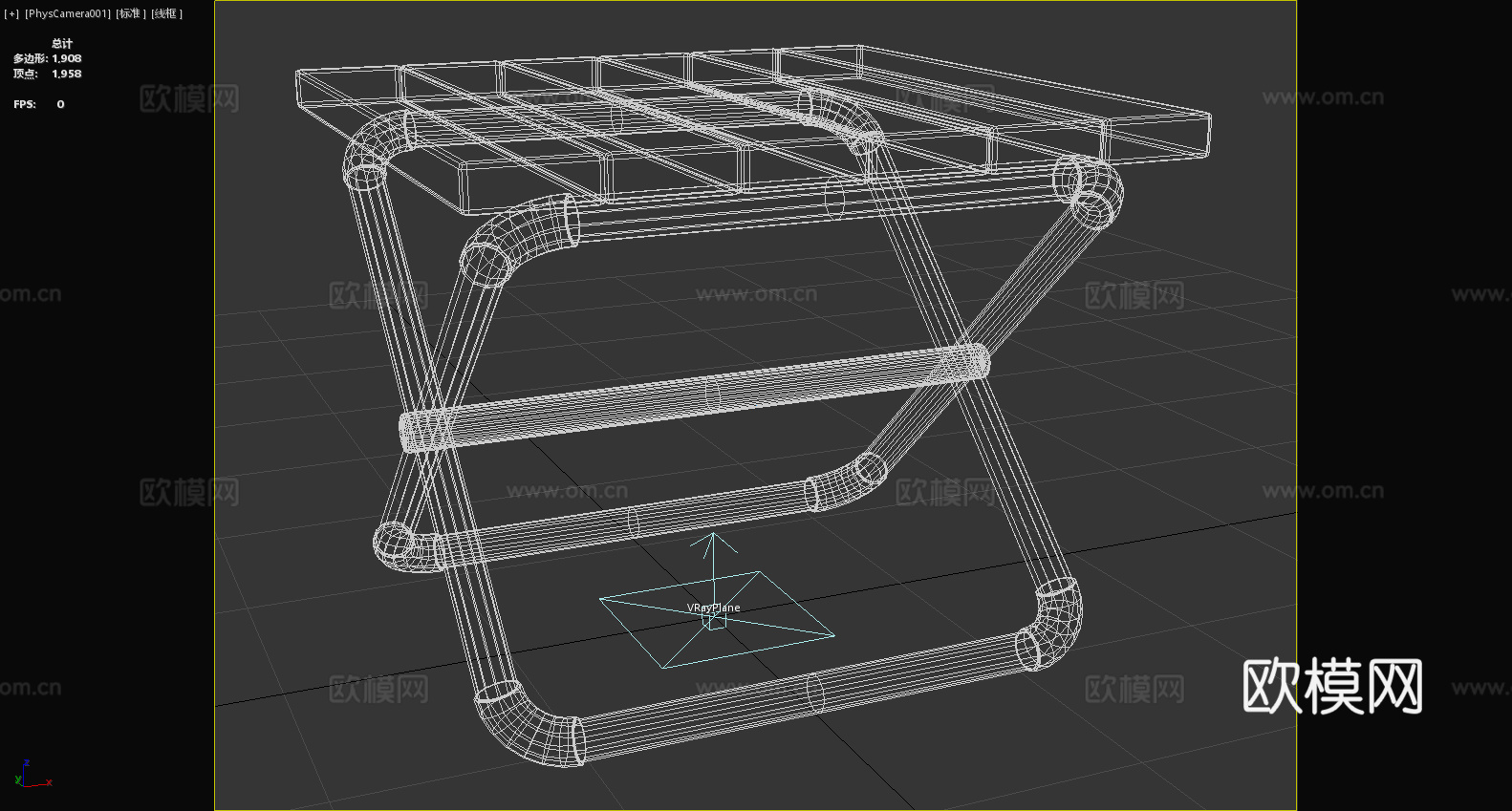 凳子 折叠凳 小方凳 矮凳3d模型