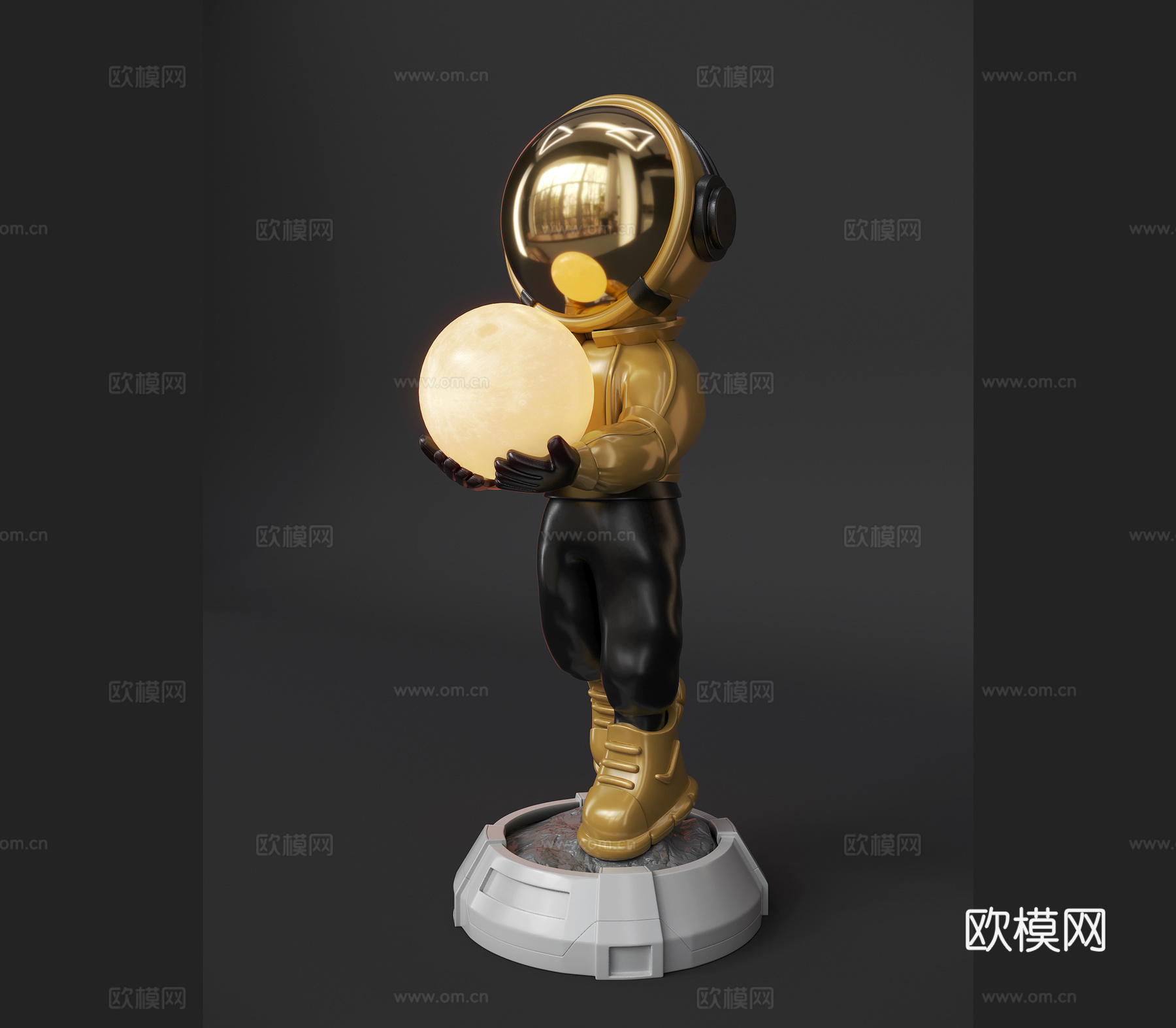 现代艺术灯具落地灯装饰摆件3d模型