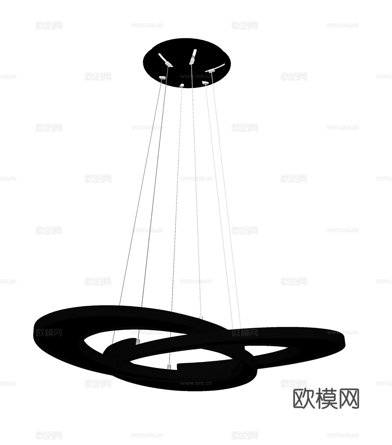 现代吊灯  简约吊灯  创意吊灯  金属吊灯su模型