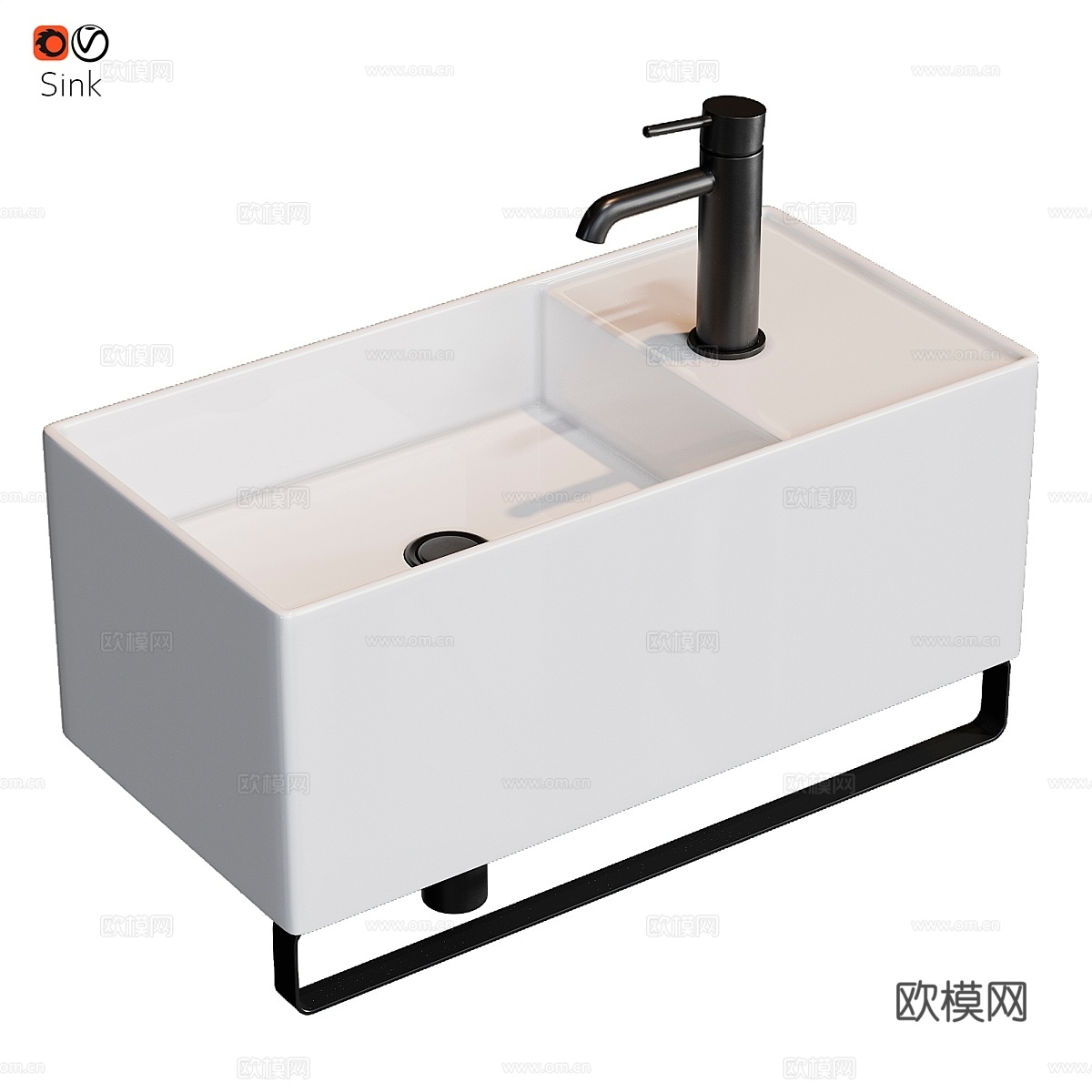 浴室小型洗手盆3d模型
