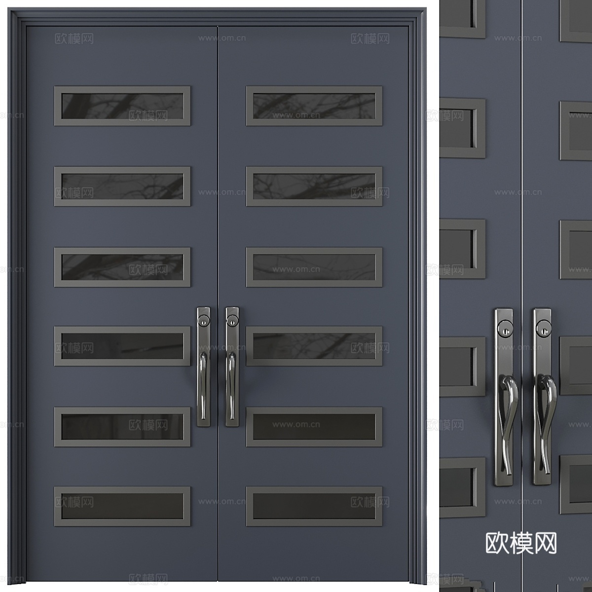 入口门套装683d模型