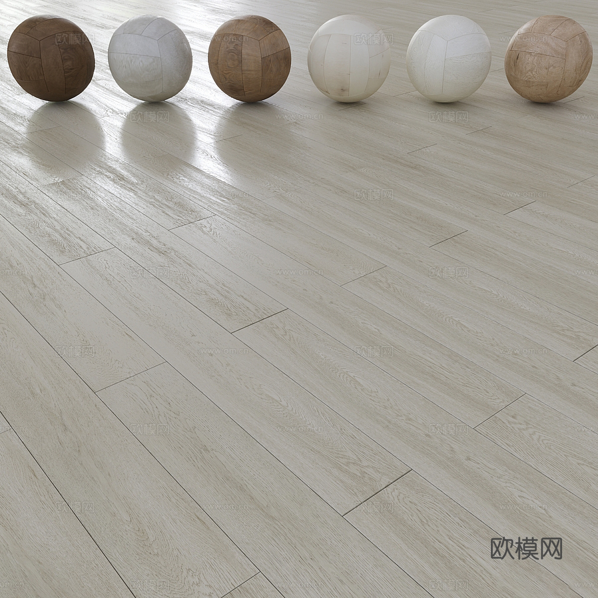 现代木地板材质3d模型