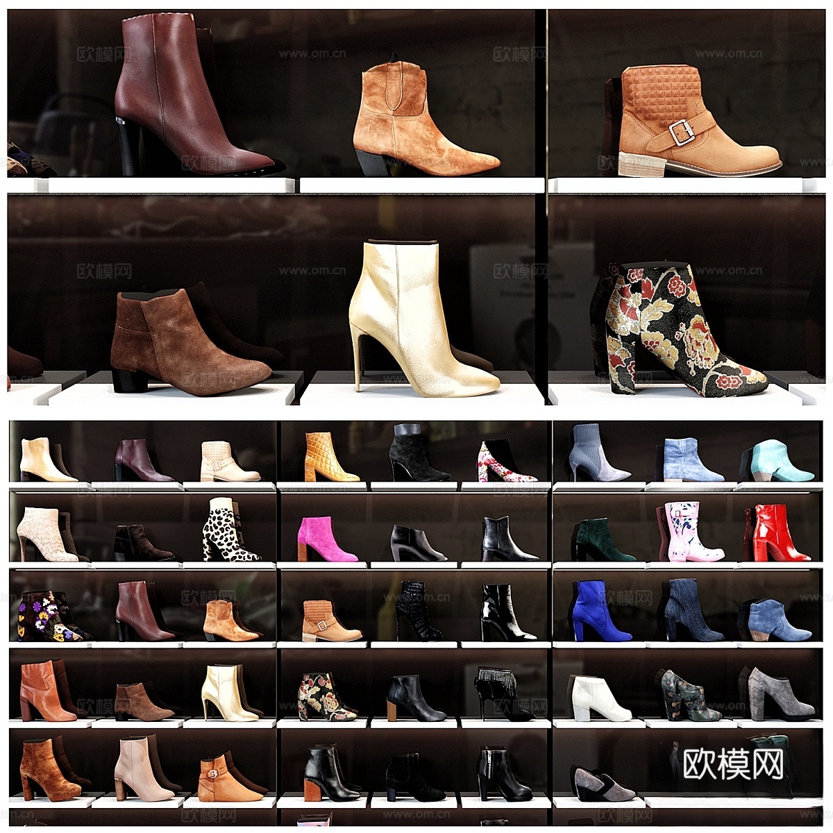 女士鞋店3d模型