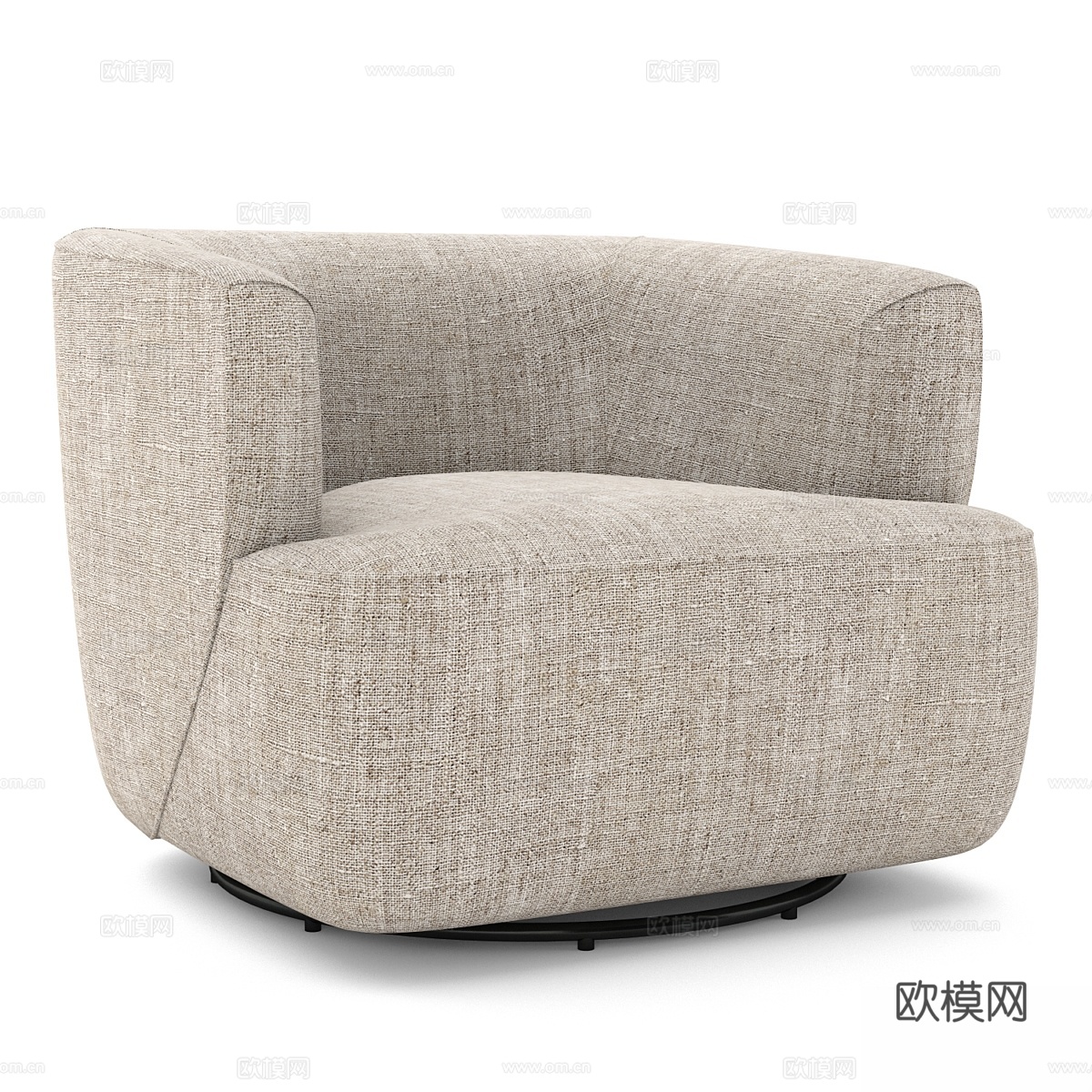 Iona 旋转椅3d模型