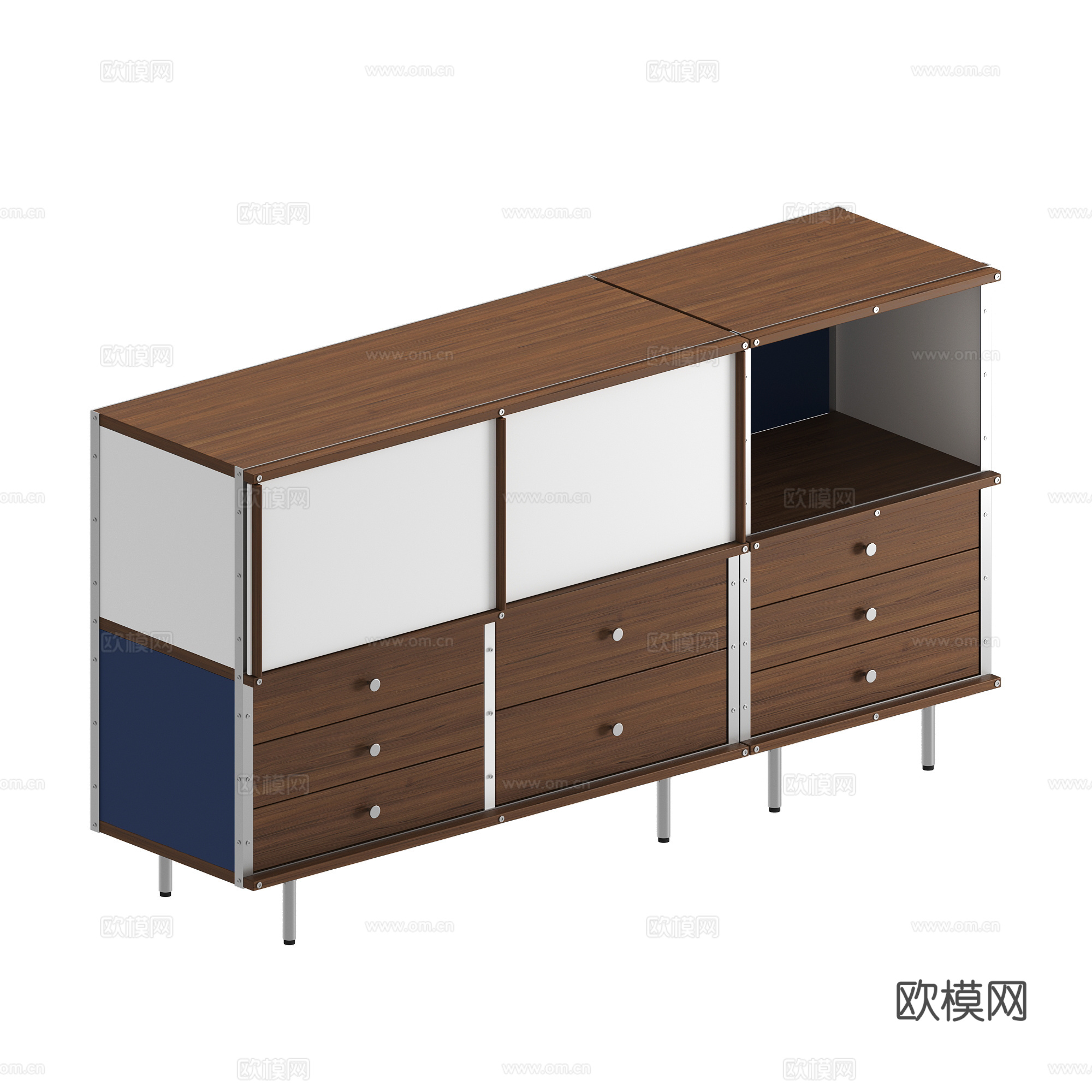 现代伊姆斯组合柜3d模型