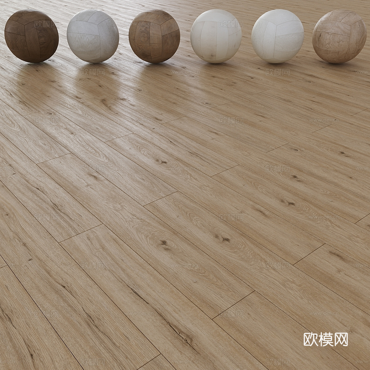现代木地板材质3d模型