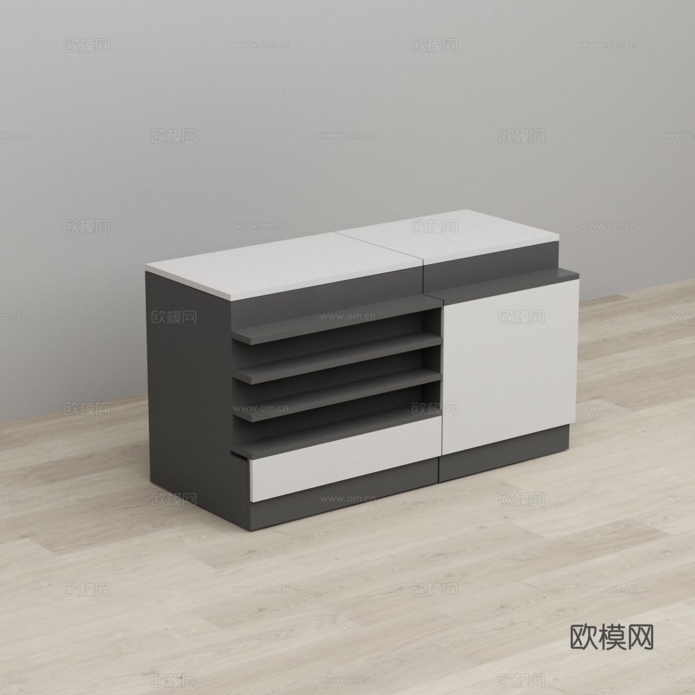 饰品文具收银台3d模型