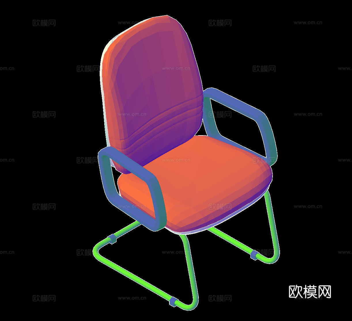 班椅立体图cad施工图