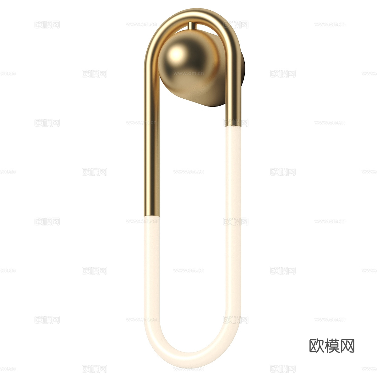 现代轻奢极简线性装饰壁灯3d模型