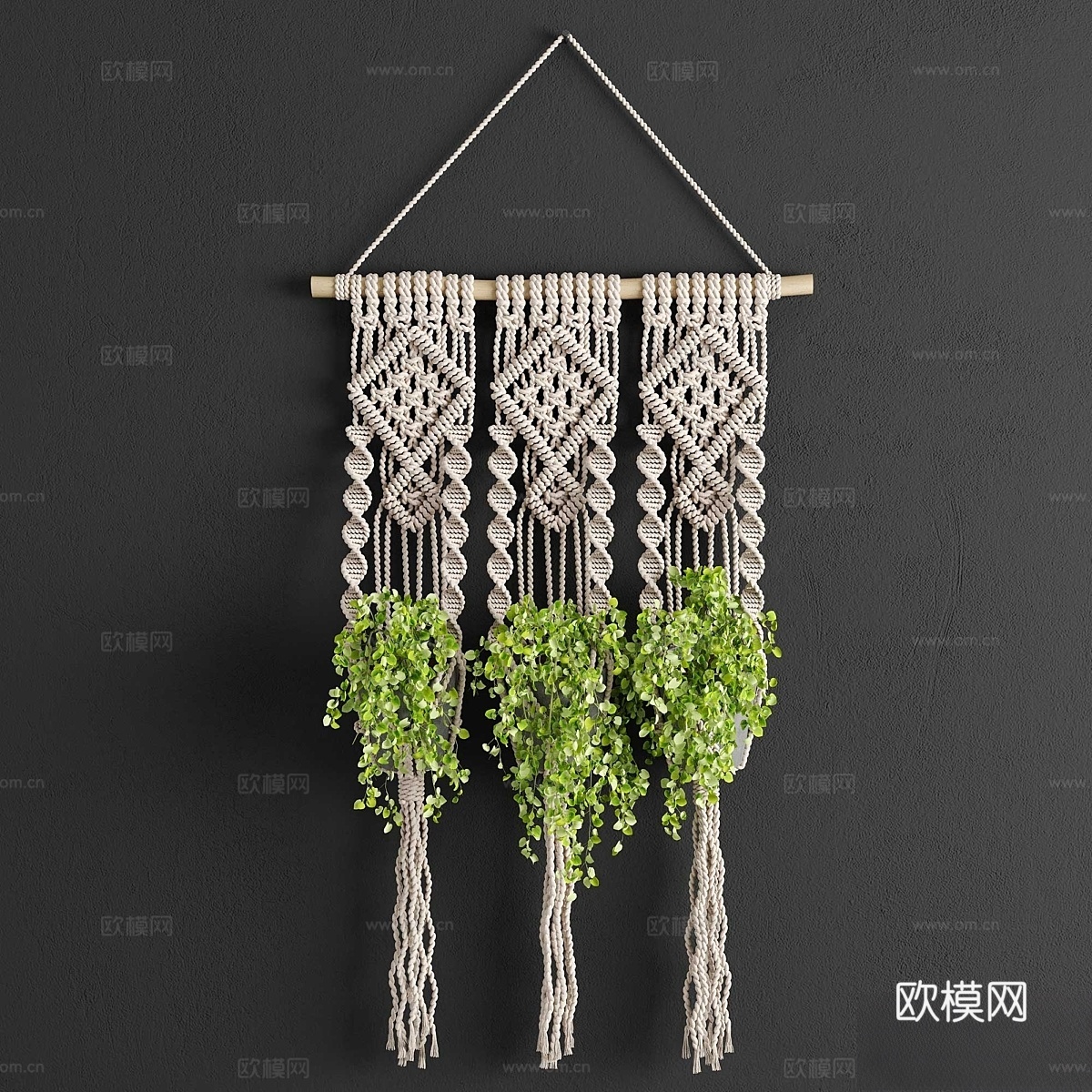 Macrame花盆3d模型