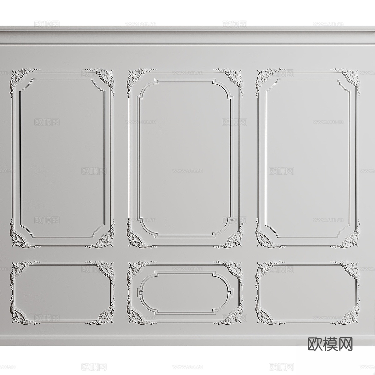 经典墙面装饰3d模型