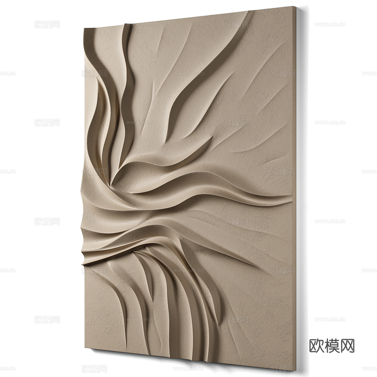现代侘寂墙饰挂件3d模型