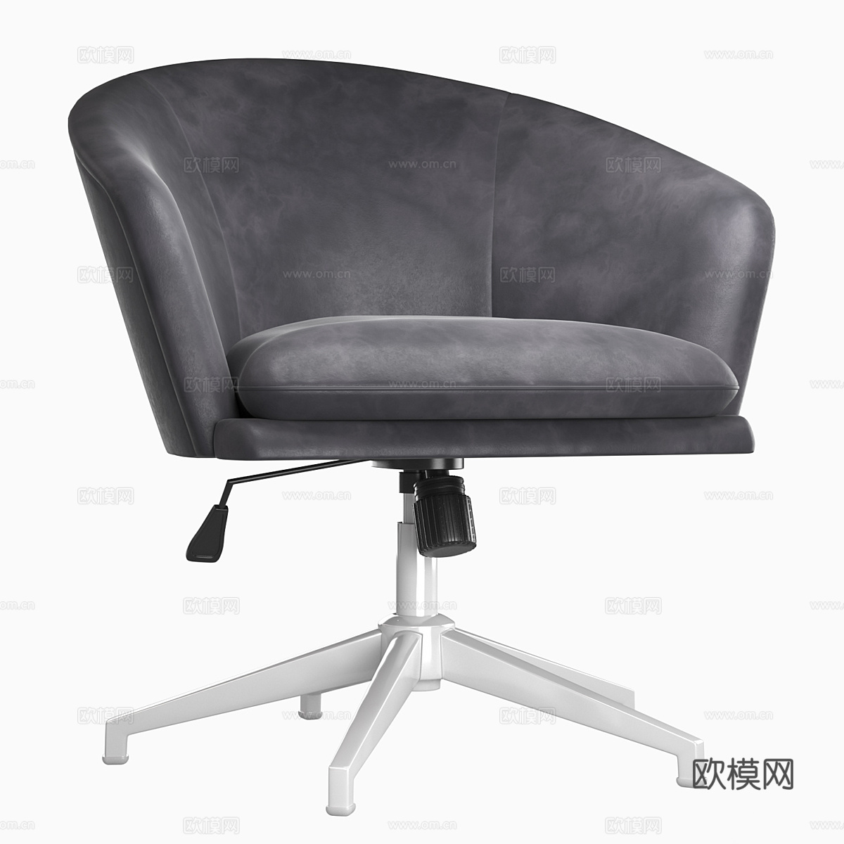现代意式办公椅 书椅 转椅3d模型