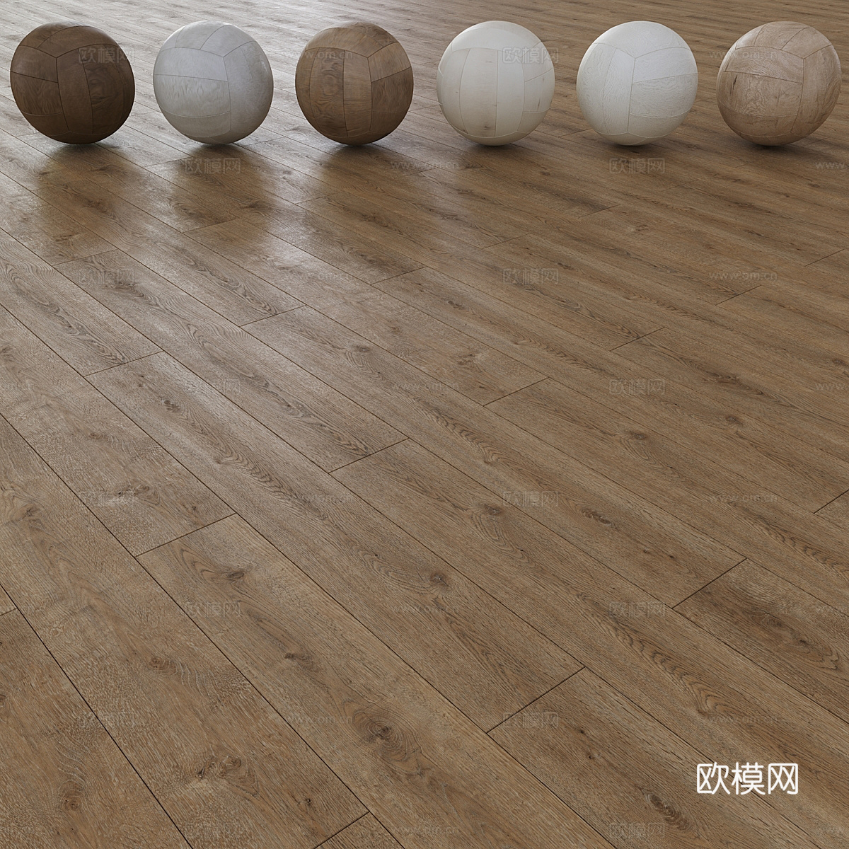 现代木地板材质3d模型