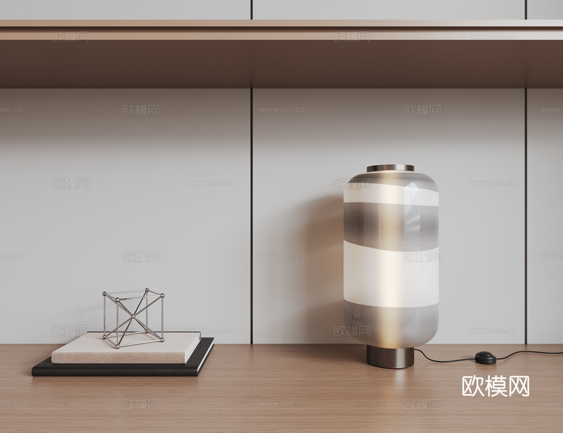 现代台灯 学习台灯 儿童台灯 玻璃台灯3d模型