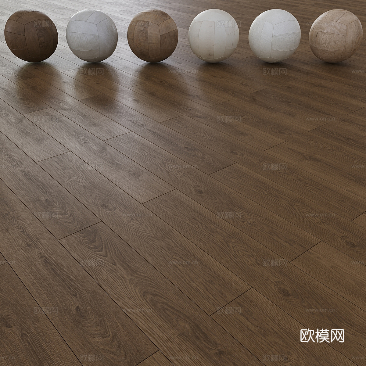 现代木地板材质3d模型