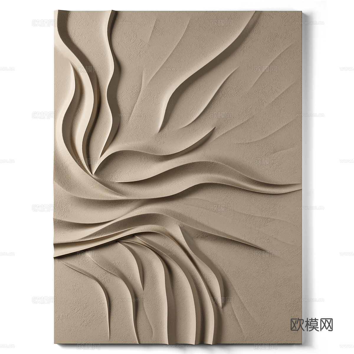 现代侘寂墙饰挂件3d模型