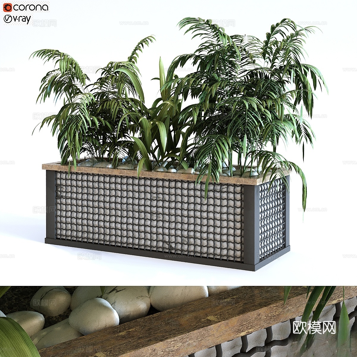植物盒套装 1103d模型