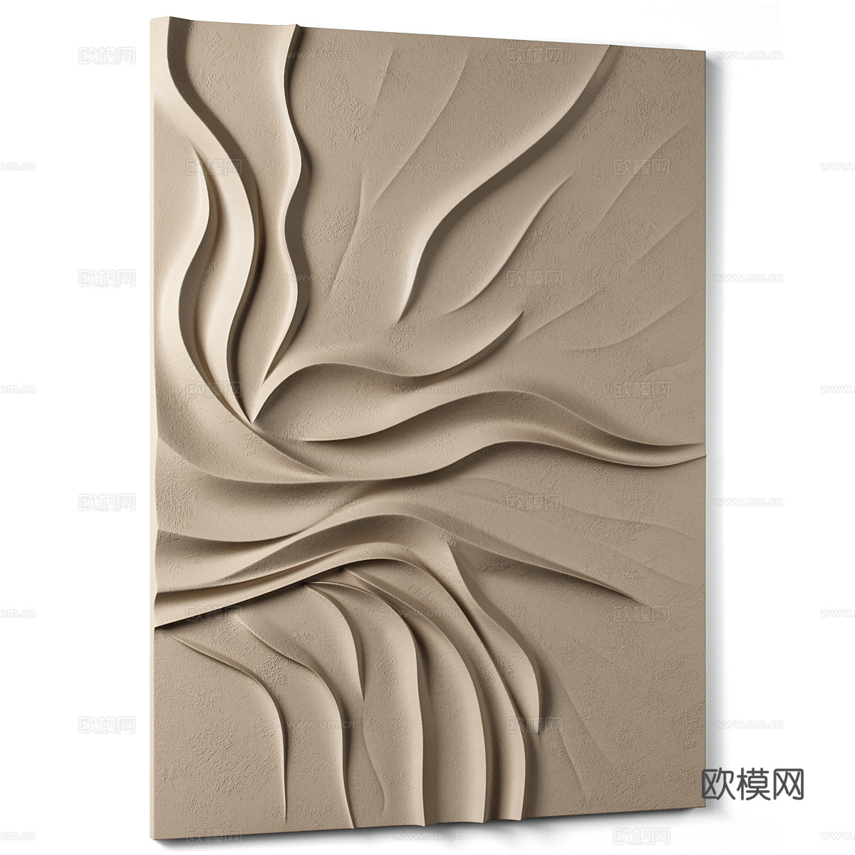 现代侘寂墙饰挂件3d模型