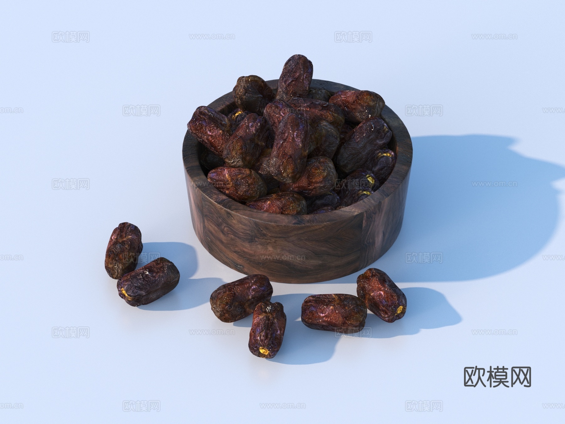 红枣 坚果 干果 食物 零食su模型
