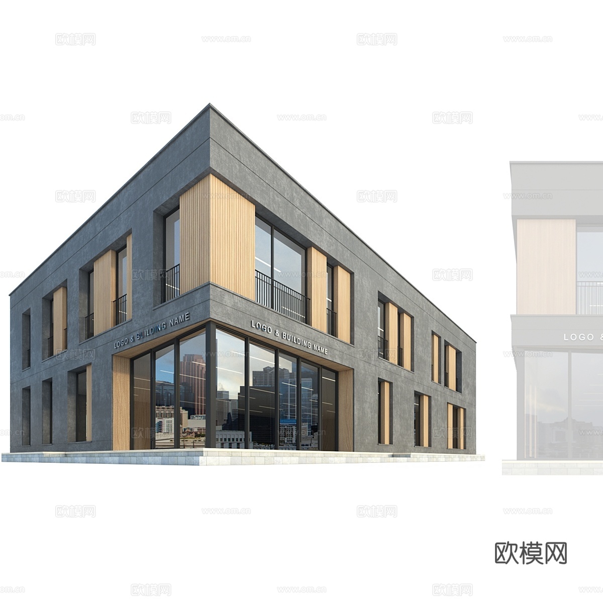 现代商业建筑5号3d模型