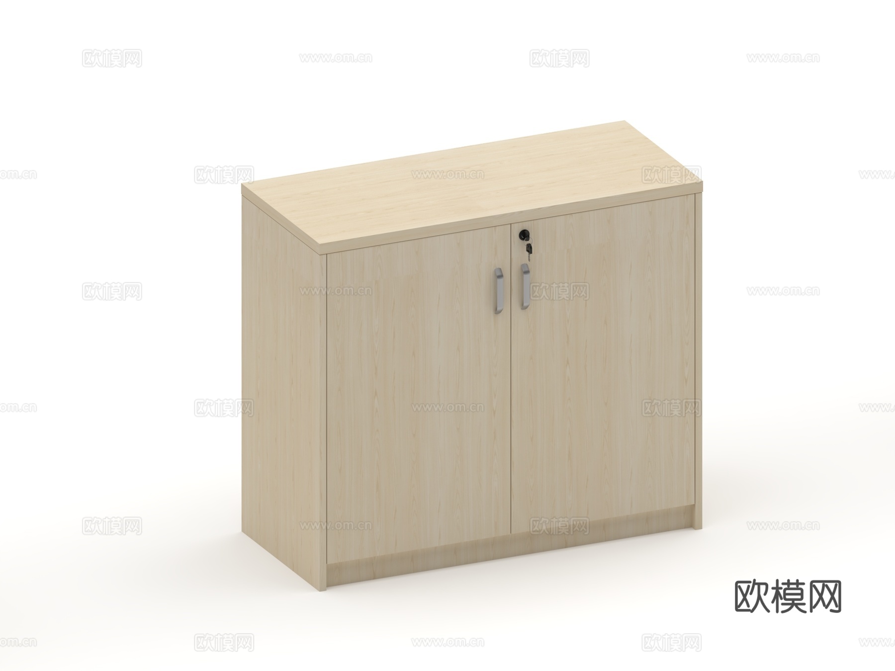 矮柜 板式矮柜 趟门柜 掩门柜 木框玻璃门 铝框玻璃门柜su模型下载（渲染图4）