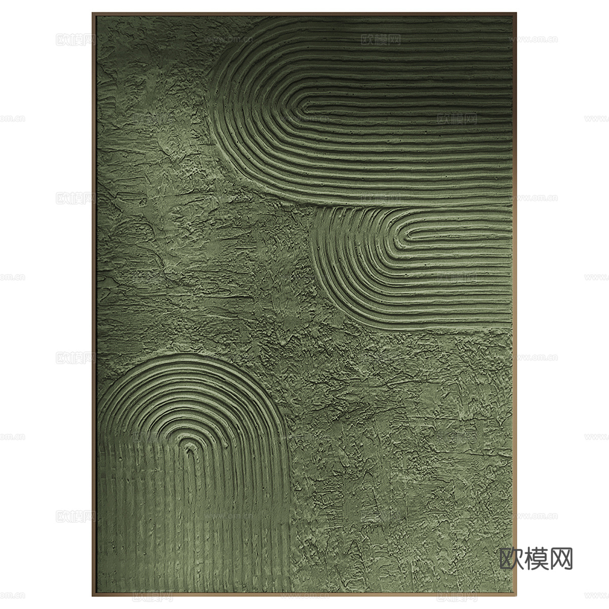 新中式装饰挂画3d模型