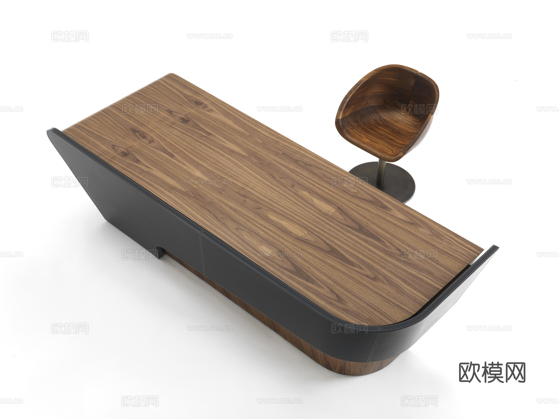 RIVA1920 办公桌椅3d模型下载（渲染图3）