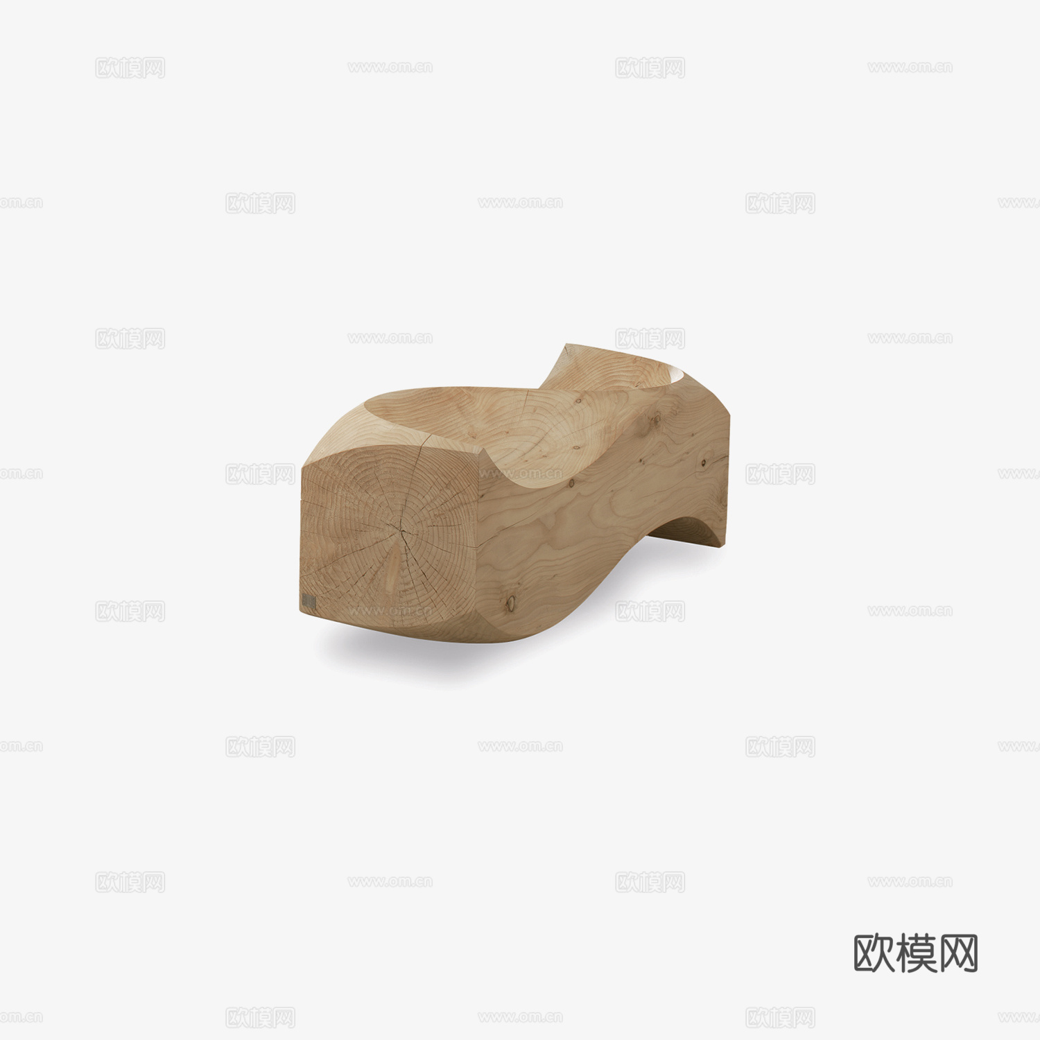 RIVA1920 异形长凳3d模型下载