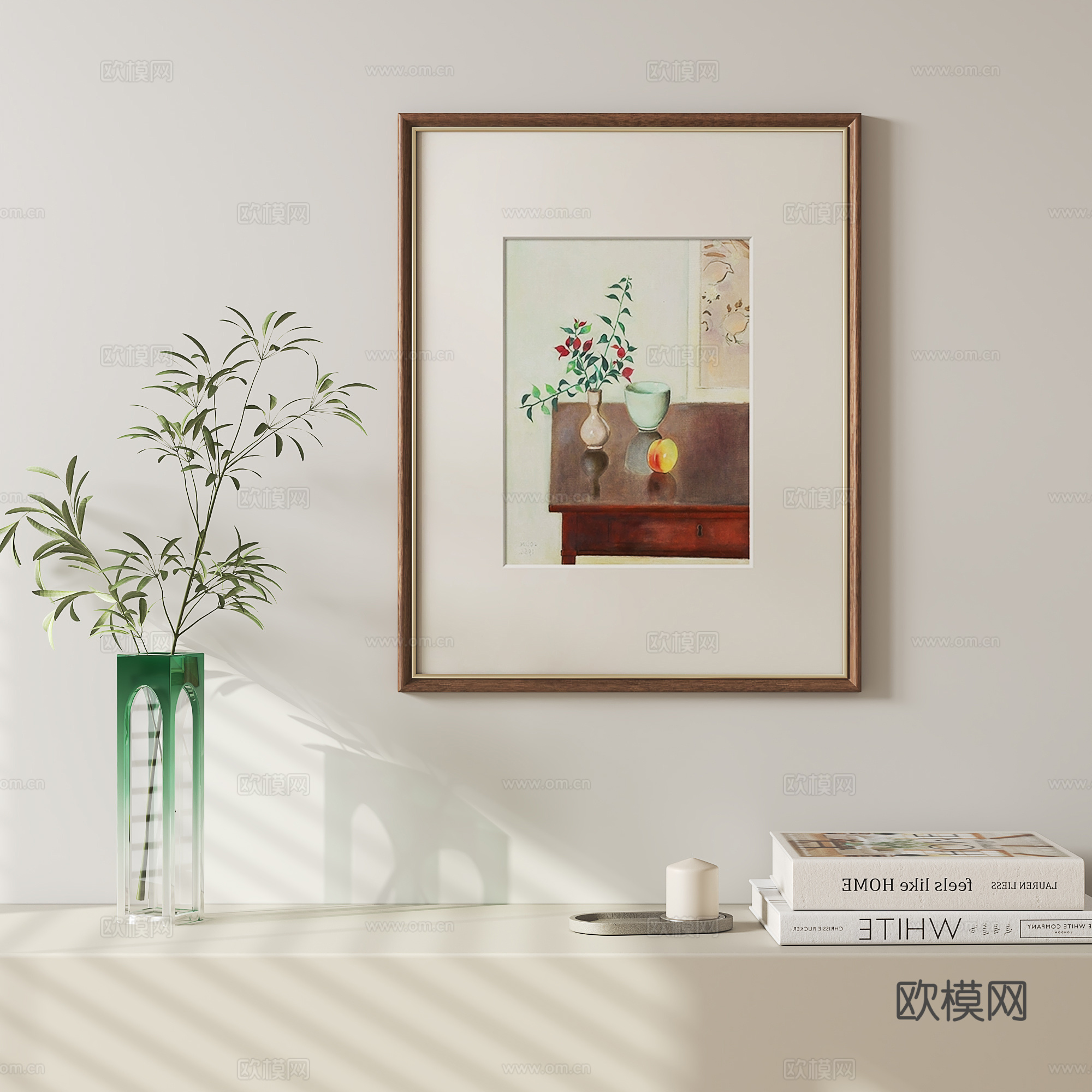 法式复古挂画su模型