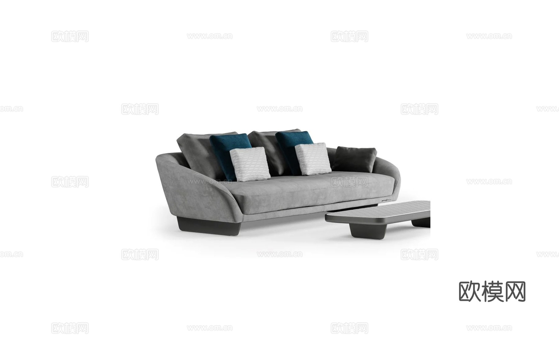 reflex 双人沙发3d模型下载（渲染图1）