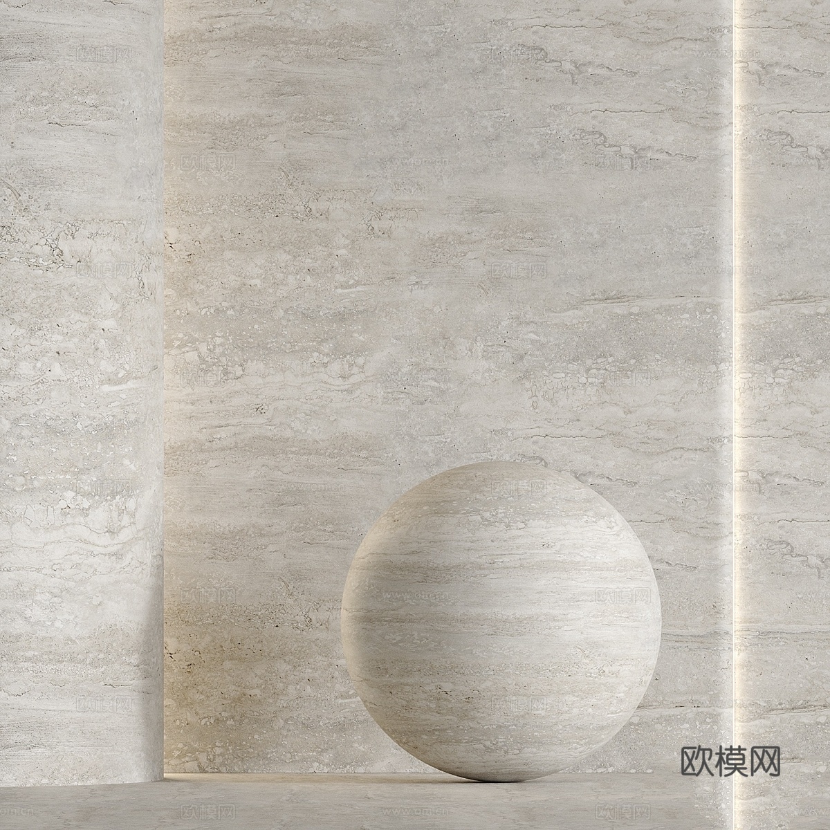 Travertine 0013d模型