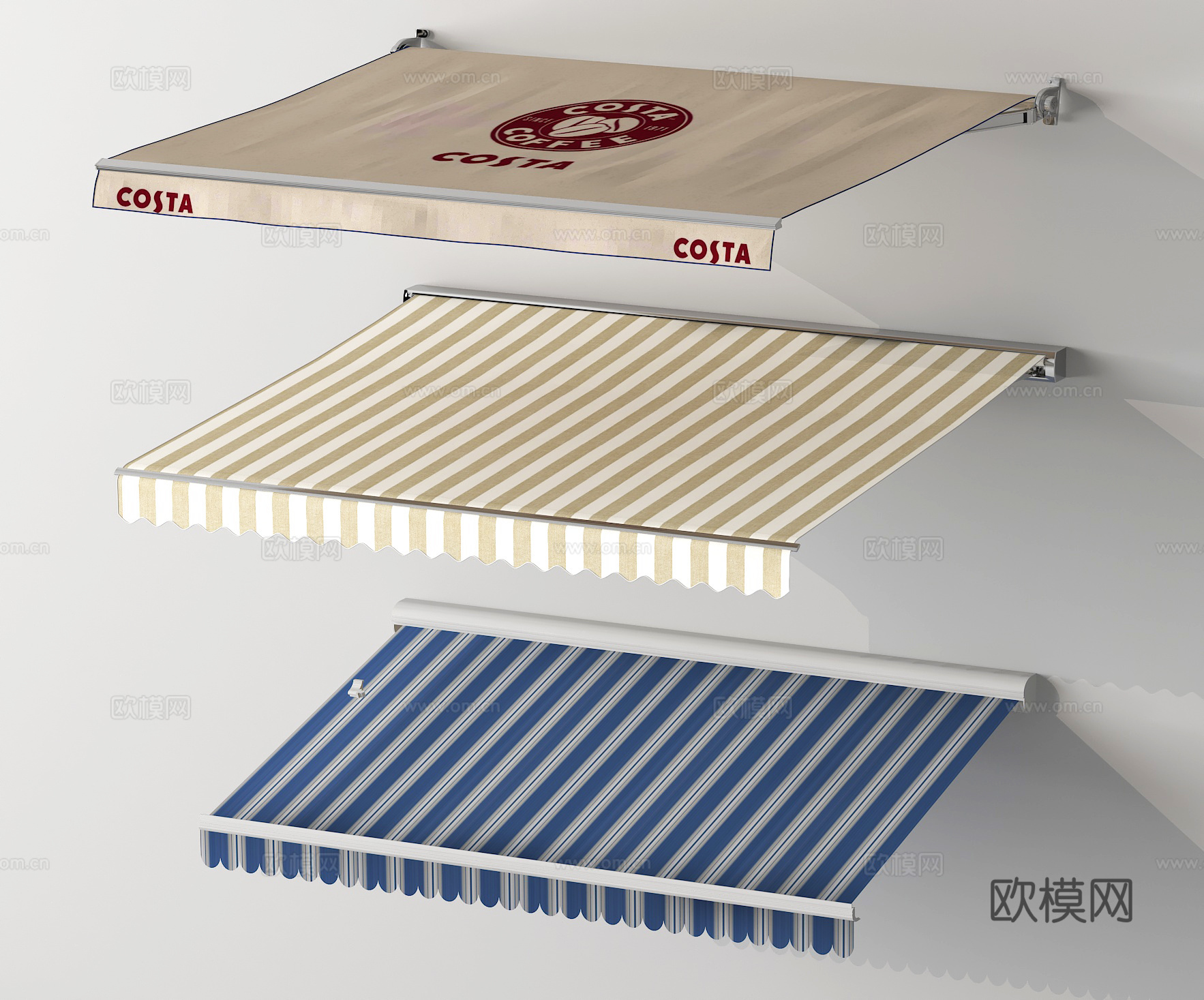 雨棚 遮阳棚3d模型