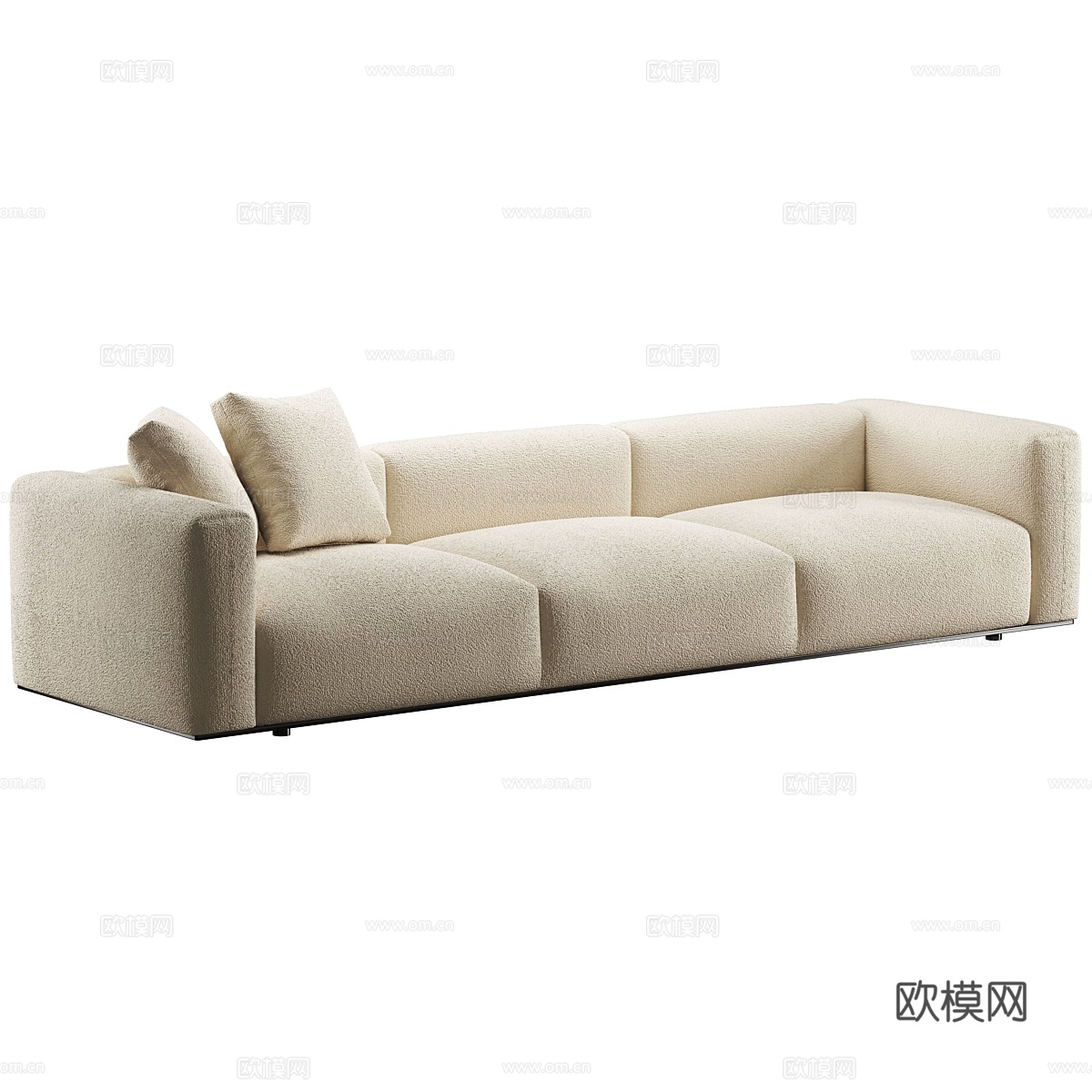 B&amp;B Italia Dambodue 3人座沙发3d模型