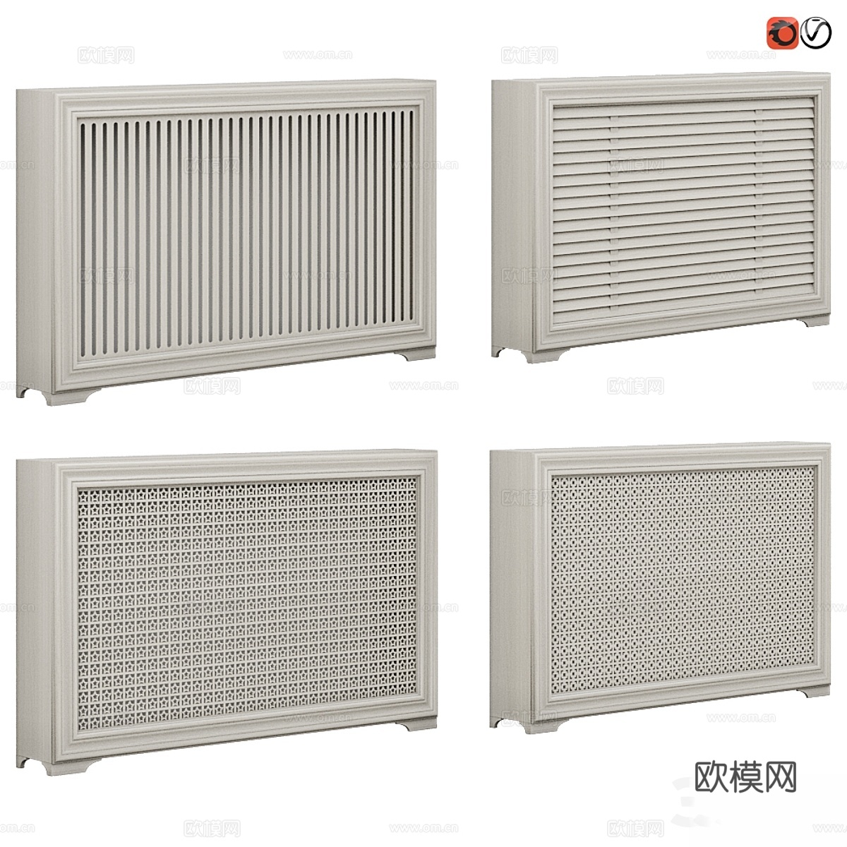 暖气片装饰屏风套装_023d模型