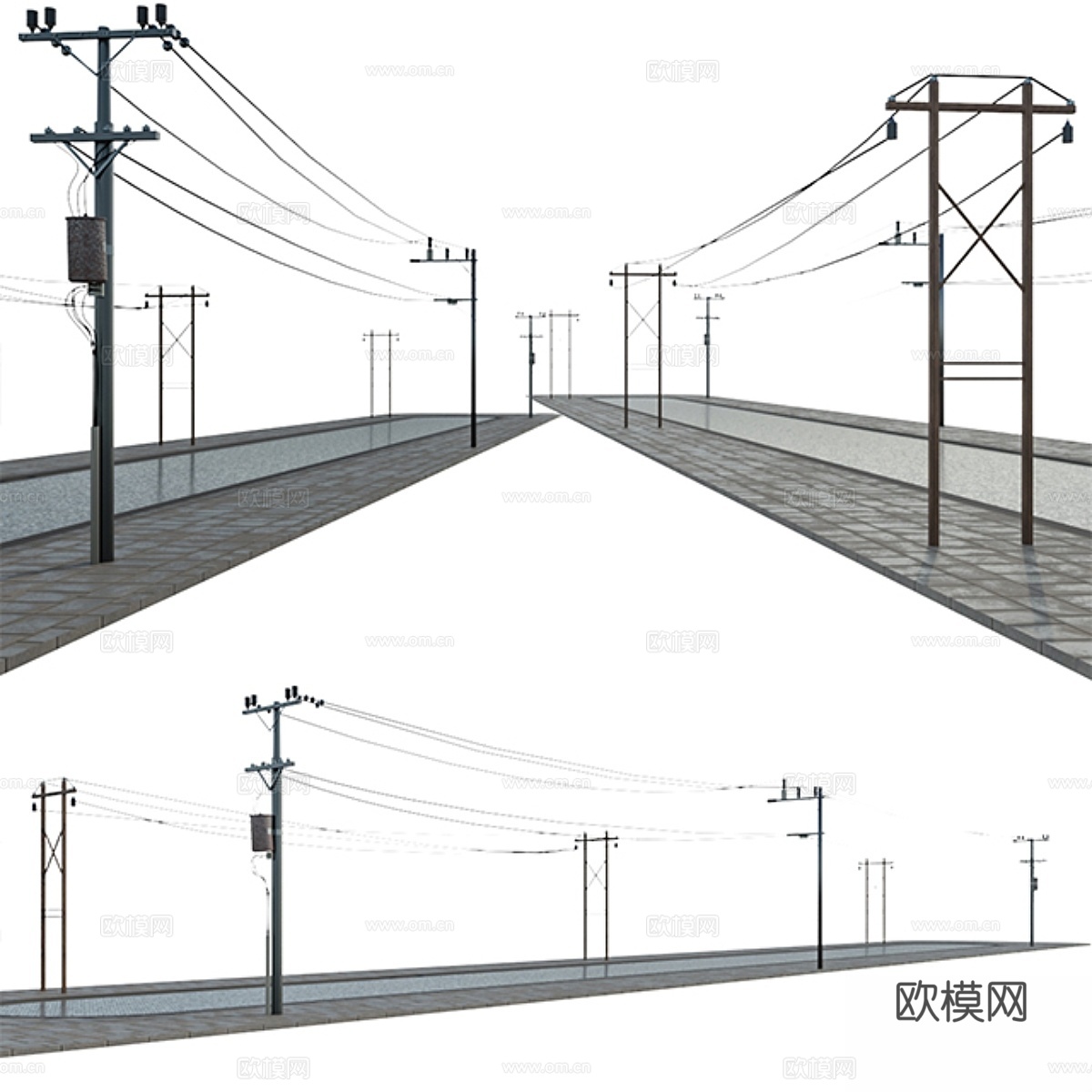 Power line3d模型