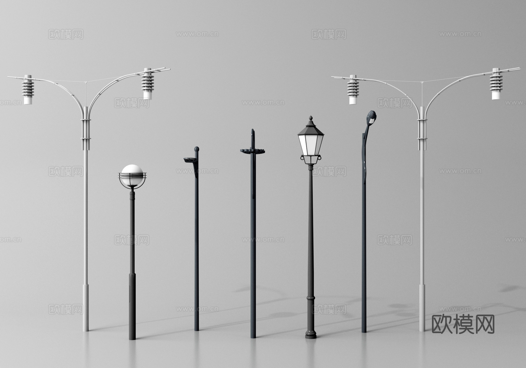 户外灯 市政路灯3d模型