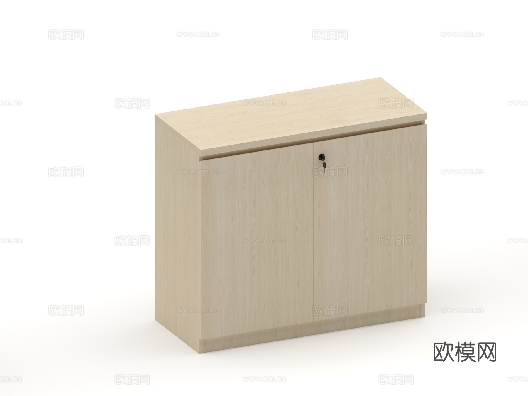 矮柜 板式矮柜 趟门柜 掩门柜 木框玻璃门 铝框玻璃门柜su模型下载（渲染图1）