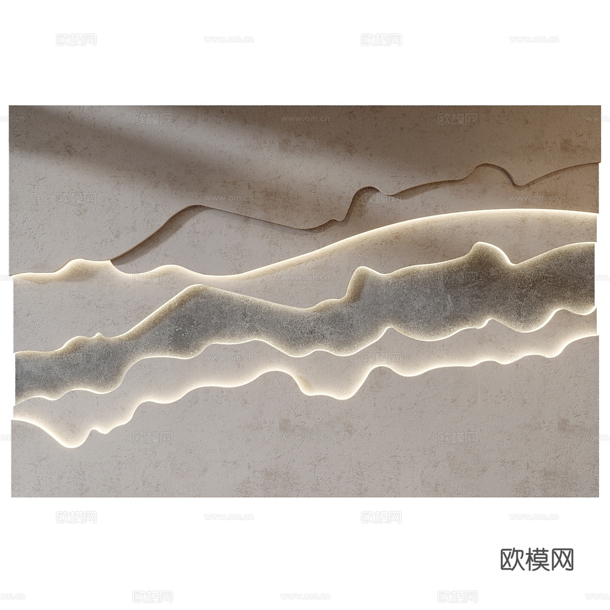 墙板套装 3903d模型