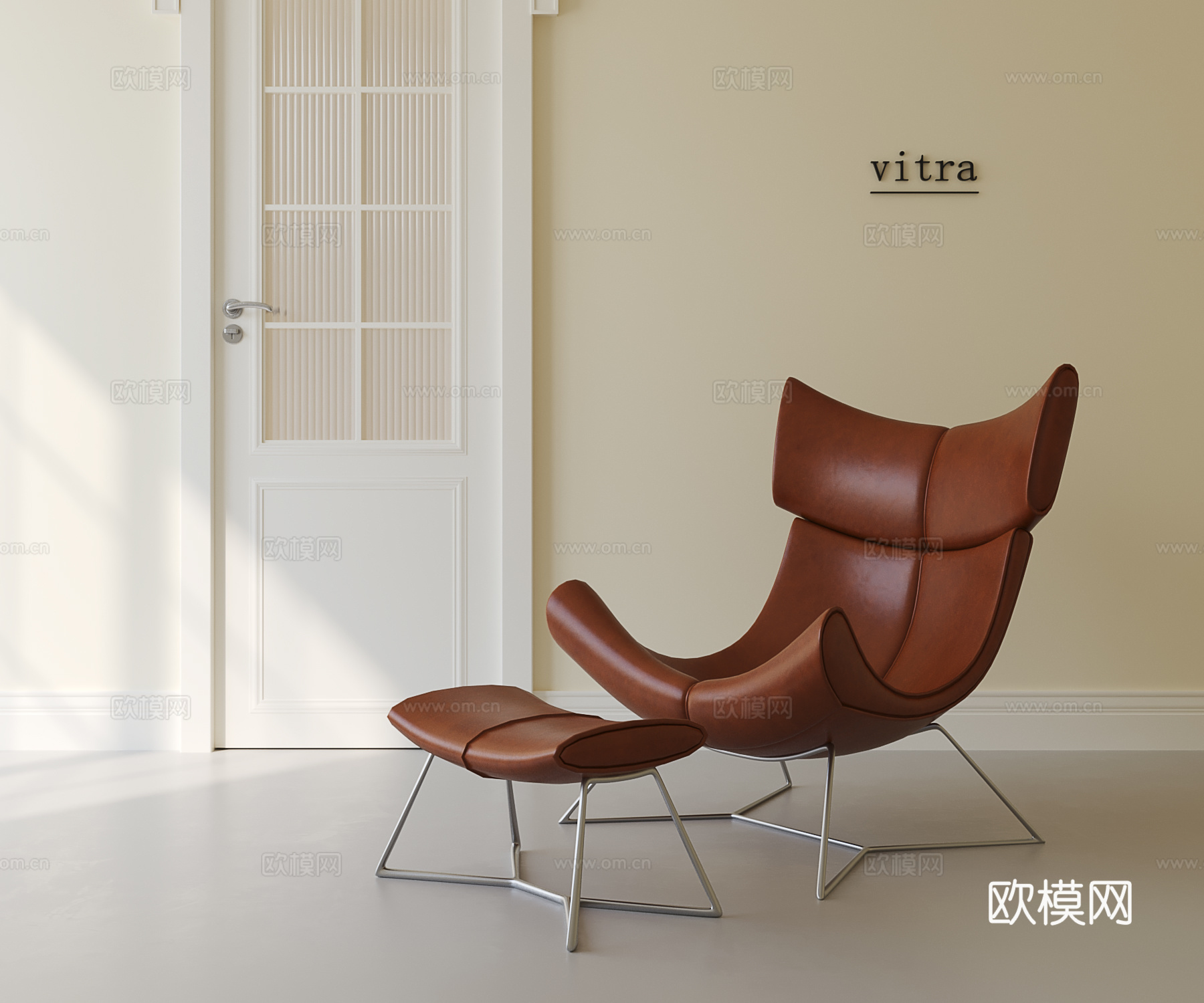 意式轻奢休闲椅3d模型下载