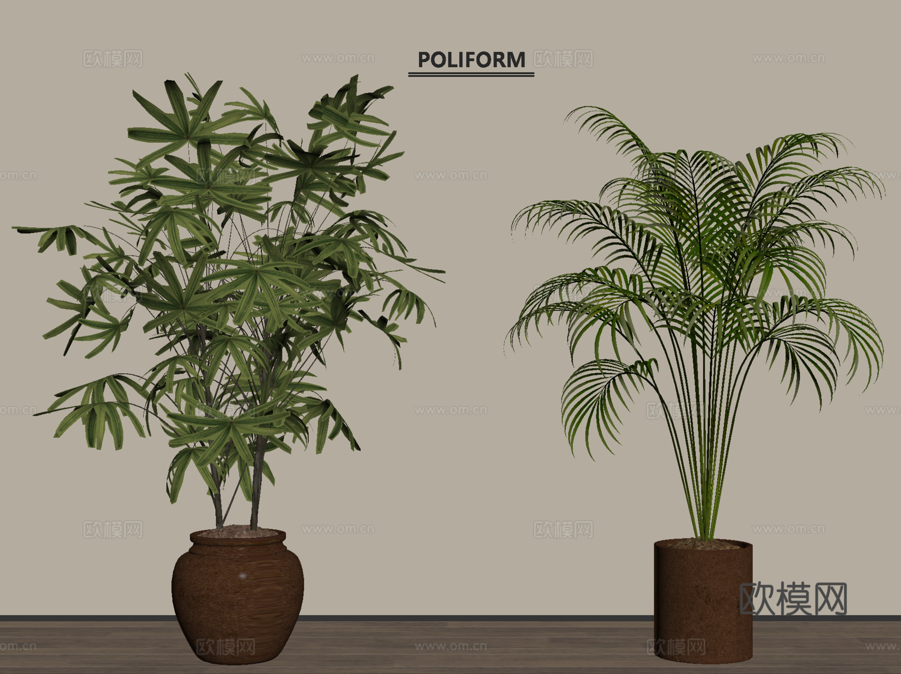 绿植 盆栽 盆景 植物su模型