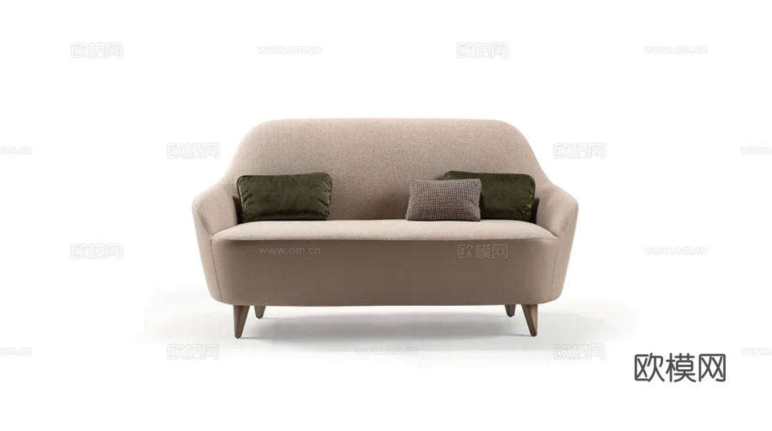 reflex 双人沙发3d模型下载（渲染图1）