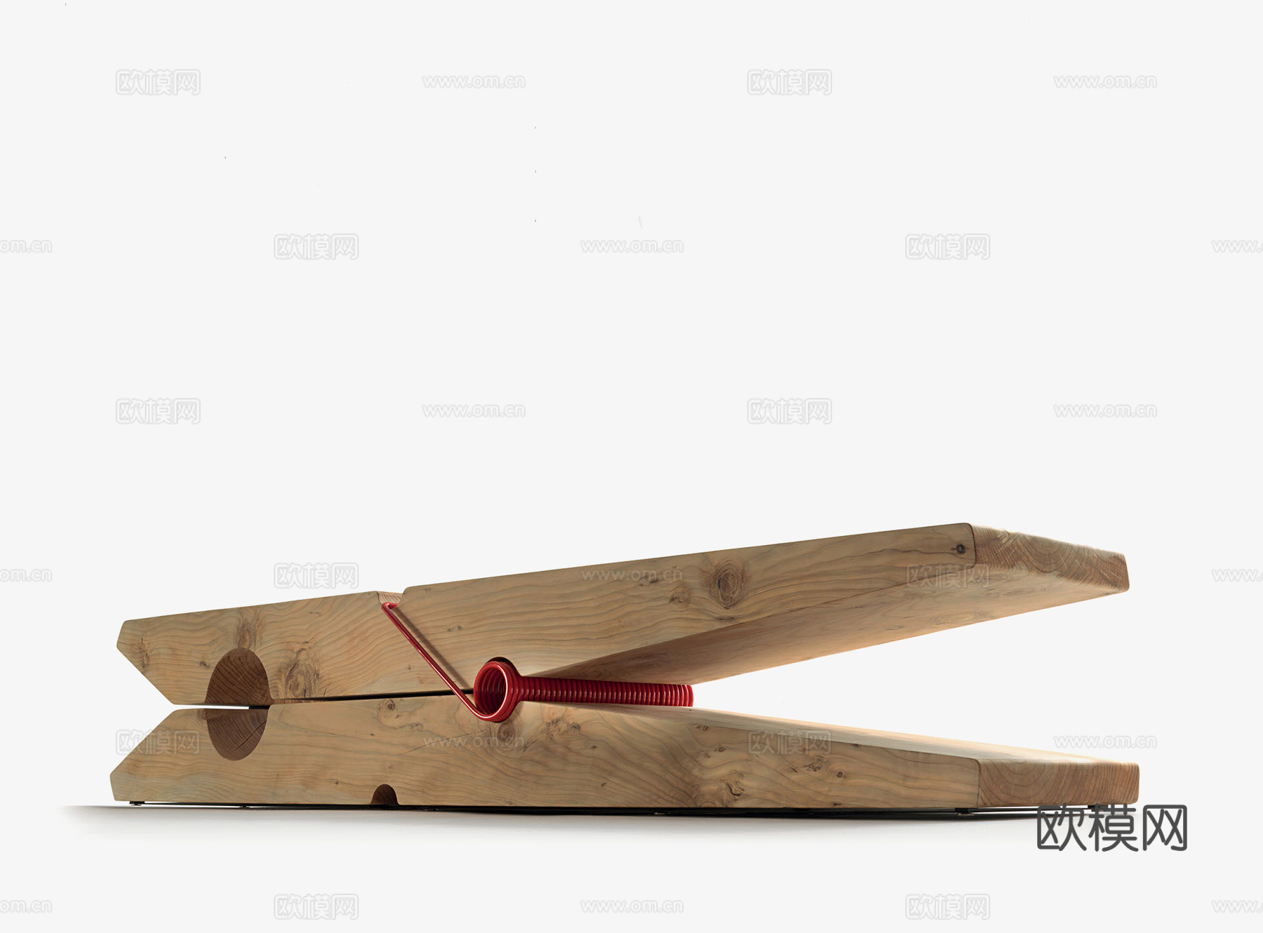 RIVA1920 木凳3d模型下载（渲染图3）